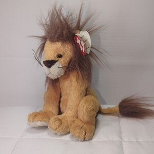 Vintage 1993 Ty Beanie Babies Attic Treasures Kingston The Lion 6" Plush